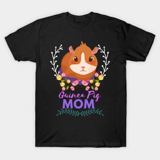 Guinea Pig Mama Rodent Pet Animal Love Cute Design T-Shirt